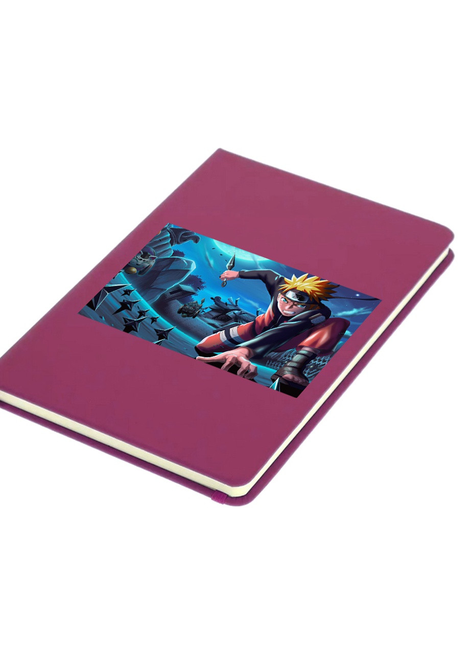 Блокнот А5 Наруто Узумакі (Naruto Uzumaki) Малиновий (92228-3113-FU) MobiPrint (257321869)