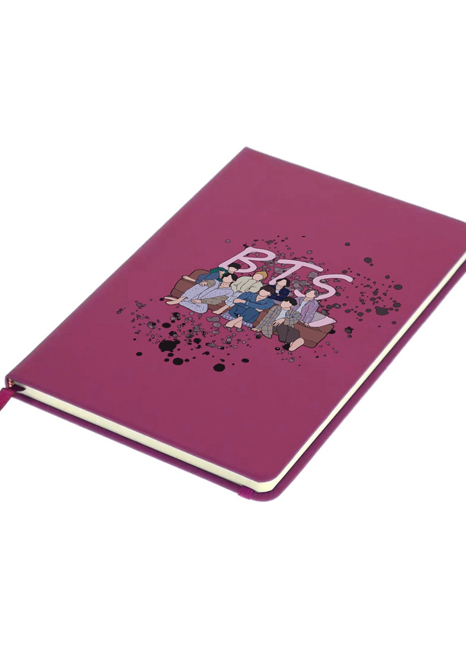 Блокнот А5 БТС (BTS) Малиновий (92228-3256-FU) MobiPrint (257322679)