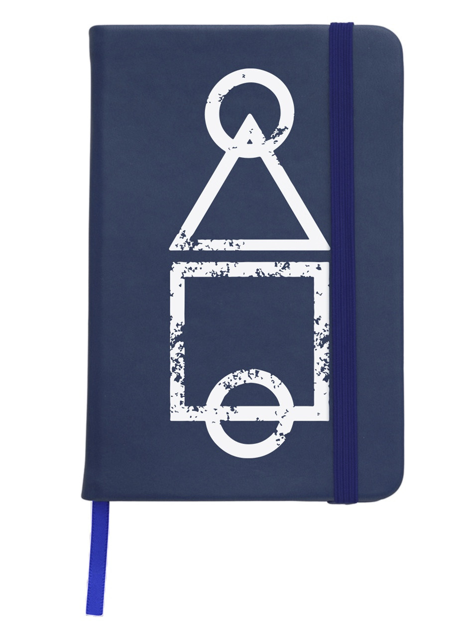 Блокнот А5 Ігрове поле Гра в кальмара (Squid Game) Темно-синій (92228-3375-NB) MobiPrint (257326094)