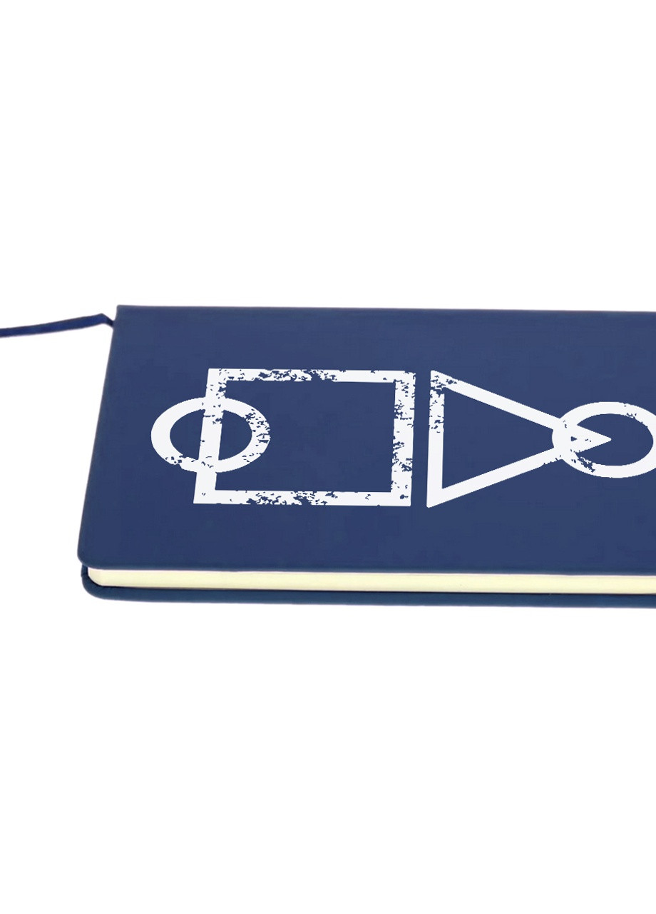 Блокнот А5 Ігрове поле Гра в кальмара (Squid Game) Темно-синій (92228-3375-NB) MobiPrint (257326094)