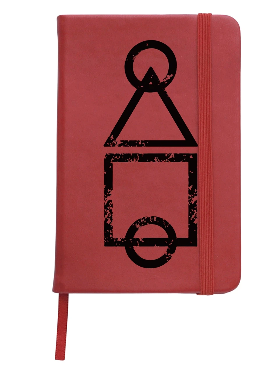 Блокнот А5 Ігрове поле Гра в кальмара (Squid Game) Червоний (92228-3375-RD) MobiPrint (257325682)
