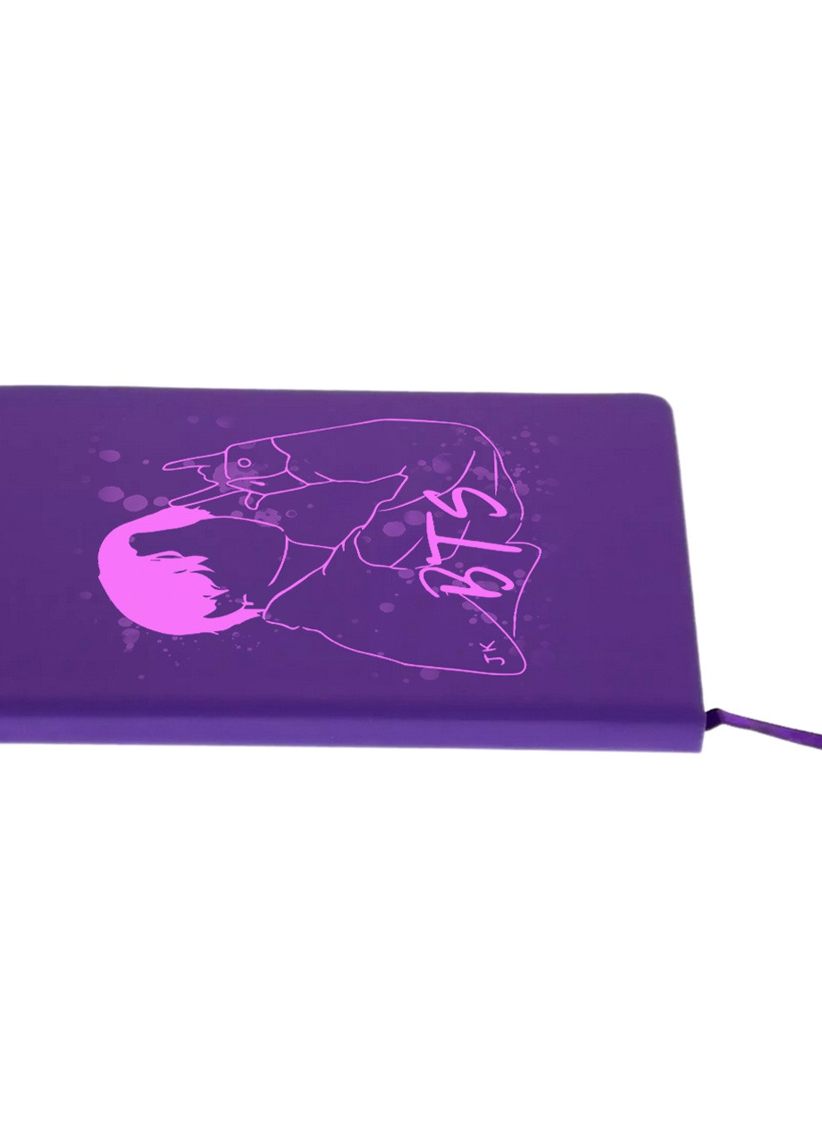 Блокнот А5 Чон Джонгук БТС (Jungkook BTS) Фиолетовый (92228-3277-PU) MobiPrint (257326867)