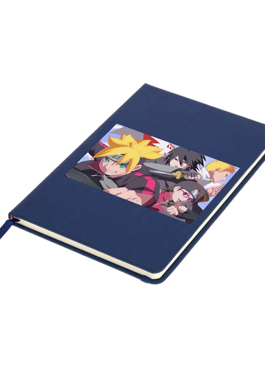 Блокнот А5 Наруто (Naruto) Темно-синий (92228-3106-NB) MobiPrint (257324219)