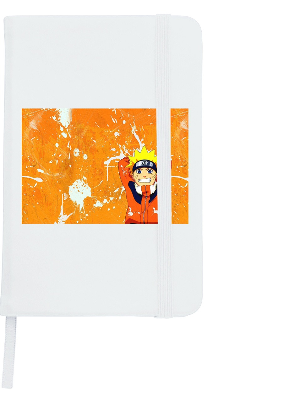 Блокнот А5 Наруто Узумаки (Naruto Uzumaki) Белый (92228-3114-WT) MobiPrint (257321377)