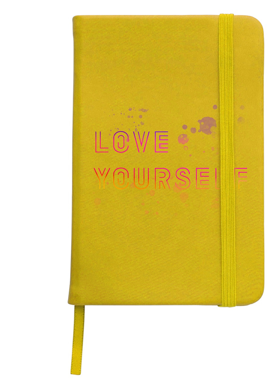 Блокнот А5 БТС Love yourself (BTS) Жовтий (92228-3276-SY) MobiPrint (257323912)
