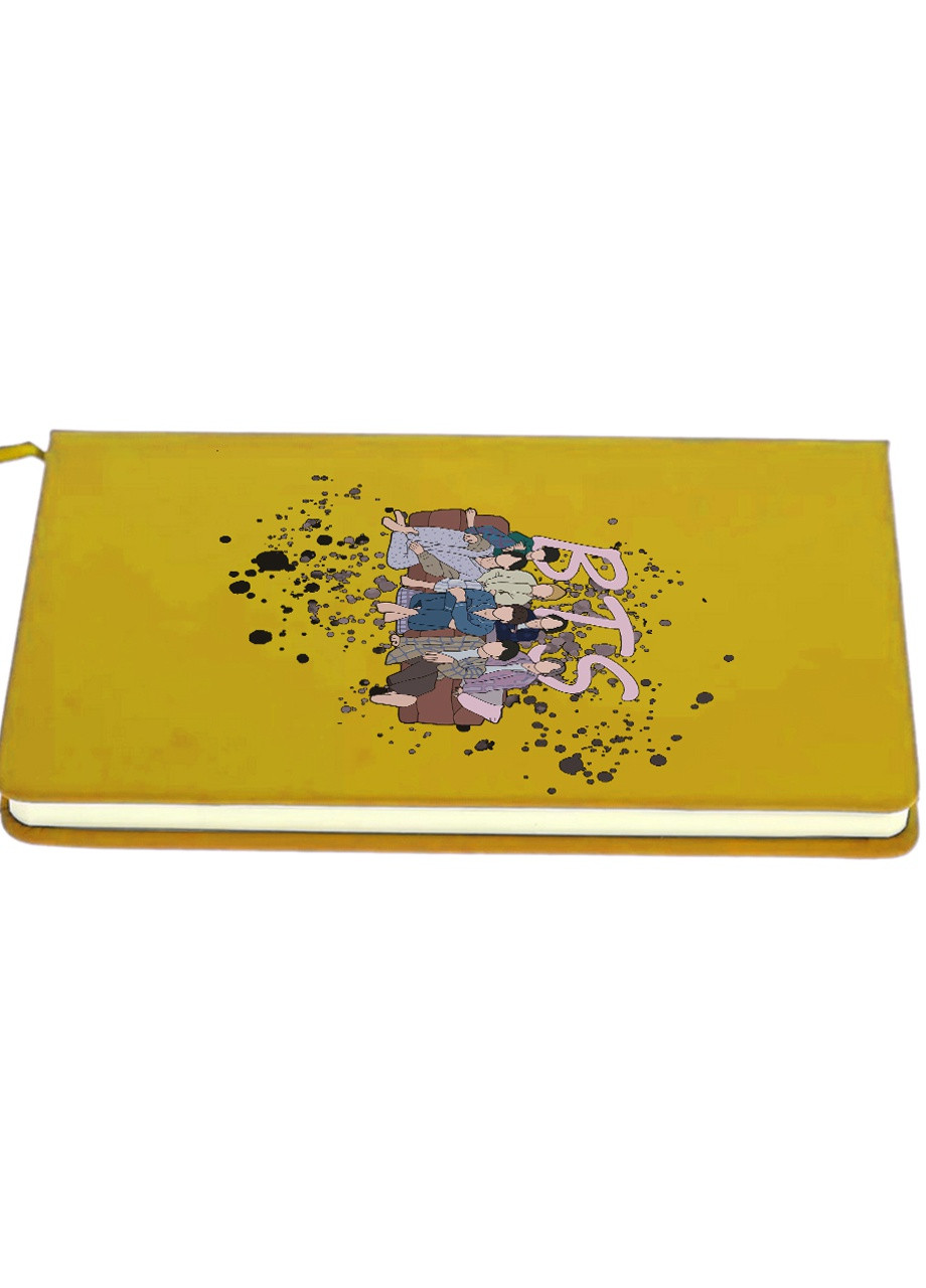 Блокнот А5 БТС (BTS) Жовтий (92228-3256-SY) MobiPrint (257325619)