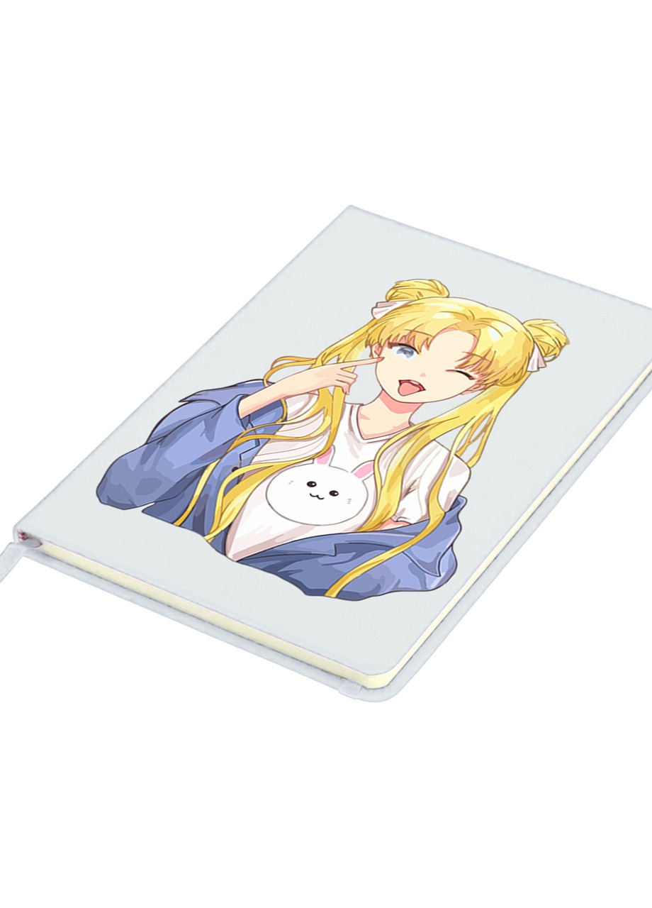 Блокнот А5 Сейлор Мун (Sailor Moon) Белый (92228-2925-WT) MobiPrint (257329004)