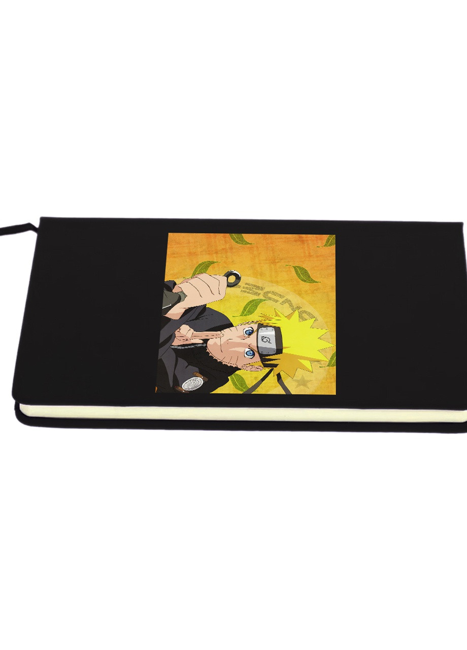 Блокнот А5 Наруто Узумаки (Naruto Uzumaki) Черный (92228-3092-BK) MobiPrint (257328220)