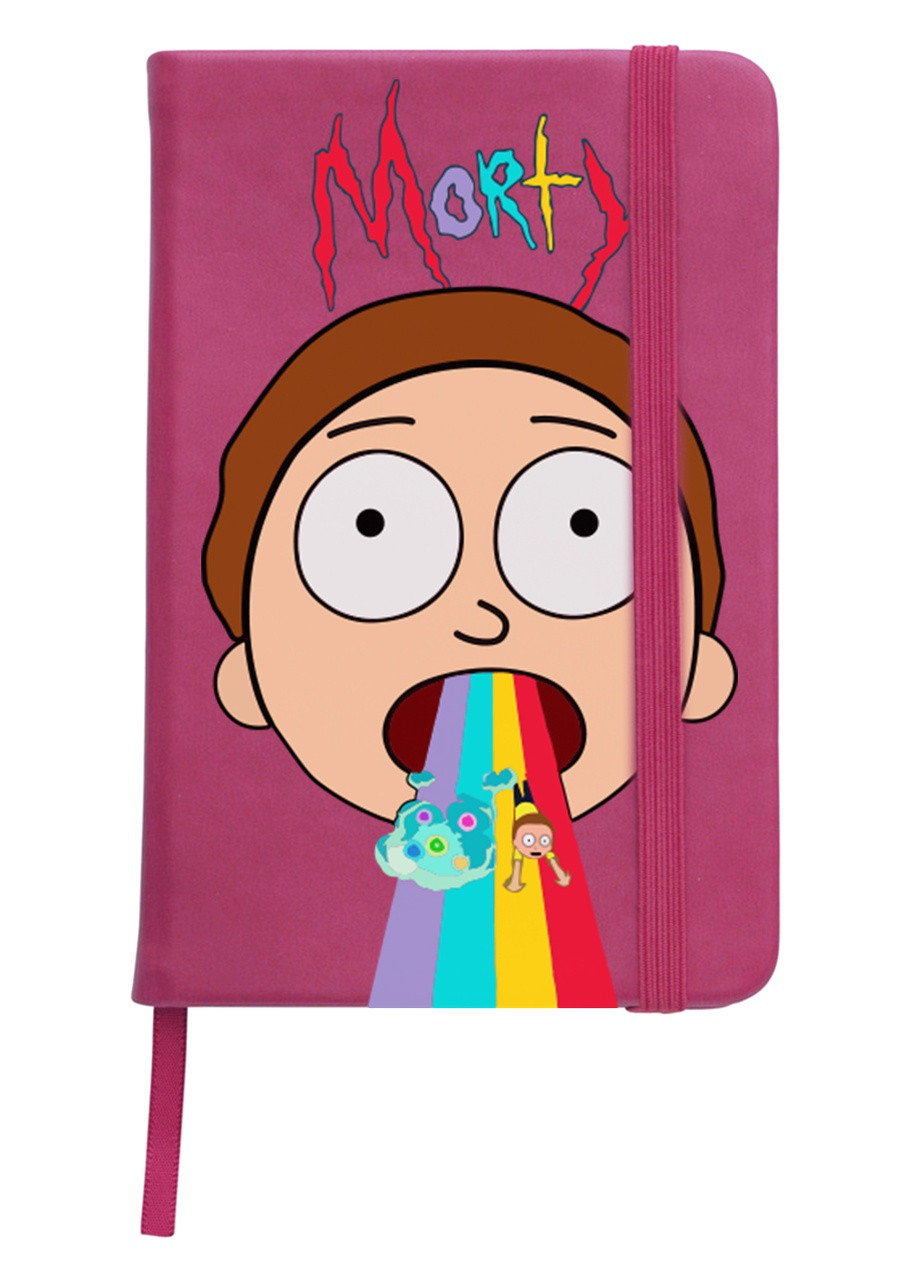 Блокнот А5 Рік Санчез та Морті Сміт Рік та Морті (Rick and Morty) Малиновий (92228-2946-FU) MobiPrint (257327588)