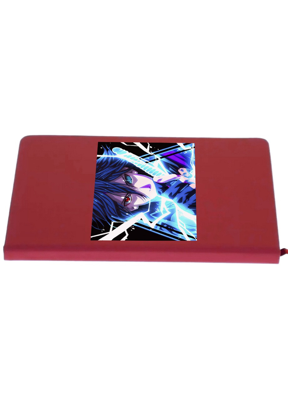 Блокнот А5 Саске Наруто (Uchiha Sasuke, Naruto) Красный (92228-3084-RD) MobiPrint (257323853)