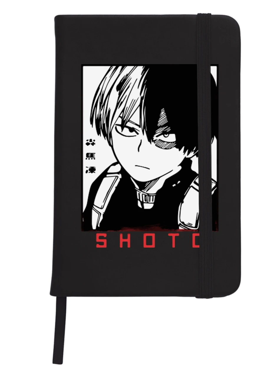 Блокнот А5 Шото Моя геройська академія (Shoto My Hero Academia) Чорний (92228-3051-BK) MobiPrint (257322328)