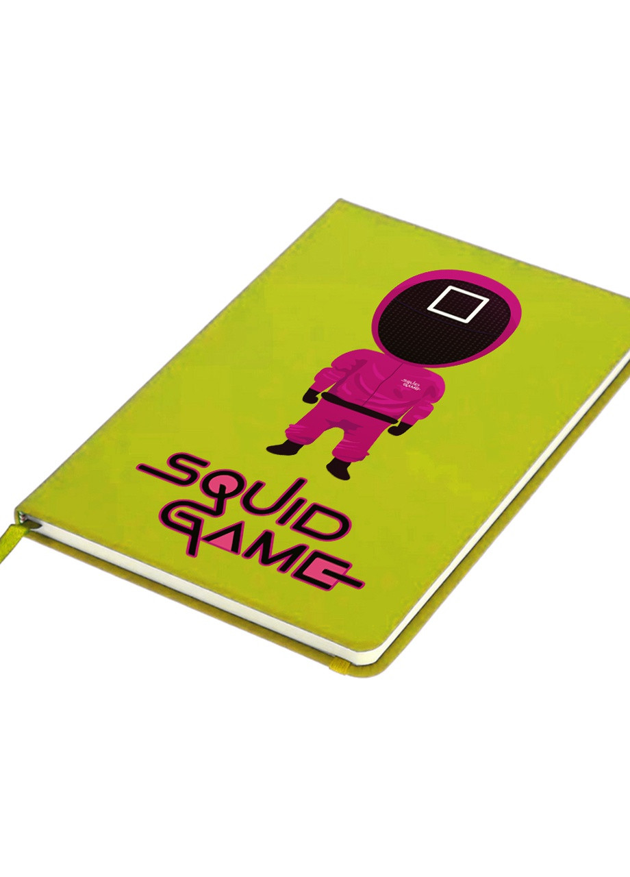 Блокнот А5 Квадрат Офіцер Гра в кальмара (Squid Game) Салатовий (92228-3360-LM) MobiPrint (257323980)