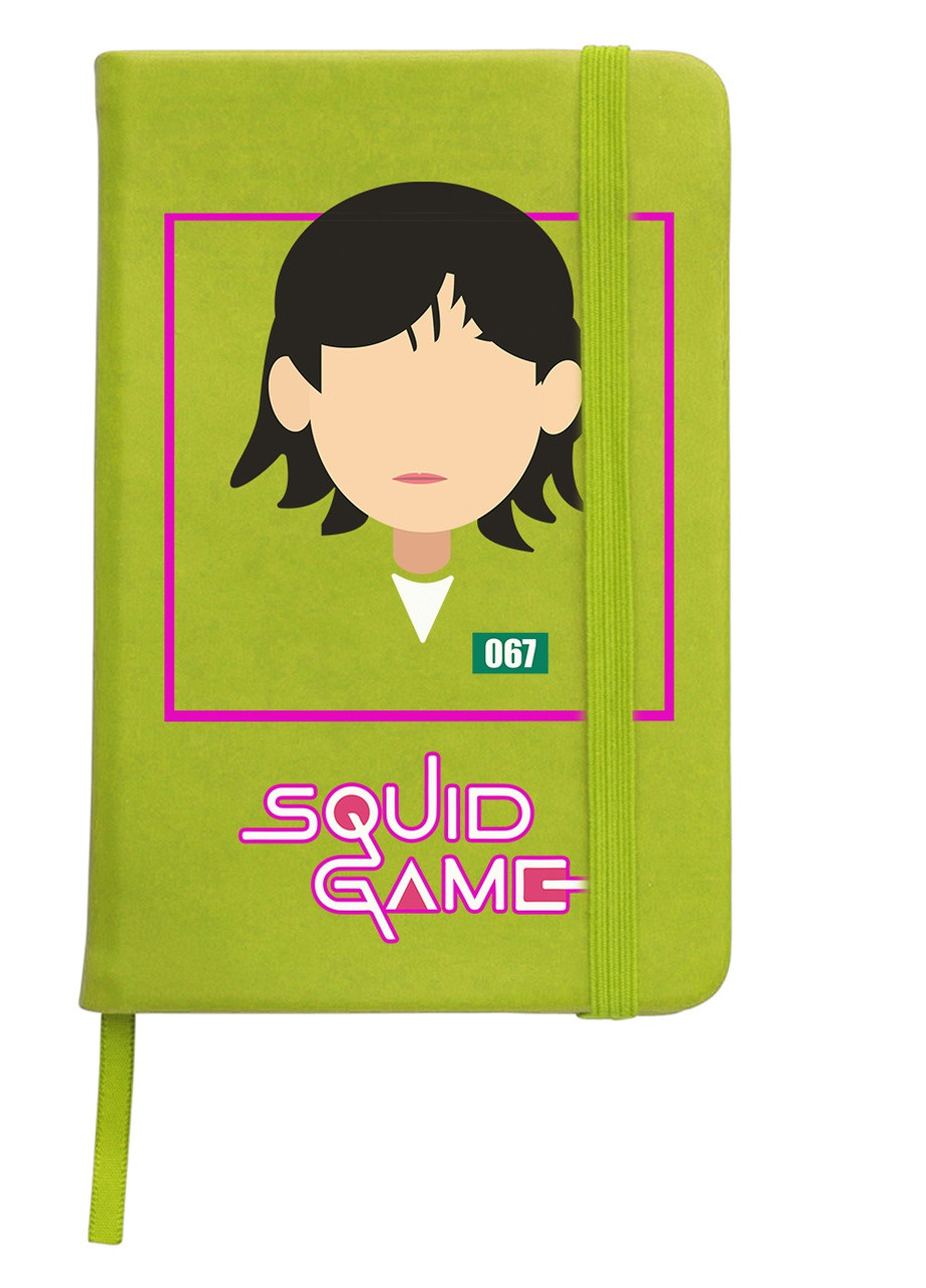 Блокнот А5 Чонхойон–Кан Сае-беок Игра в кальмара (Squid Game) Салатовый (92228-3355-LM) MobiPrint (257327173)