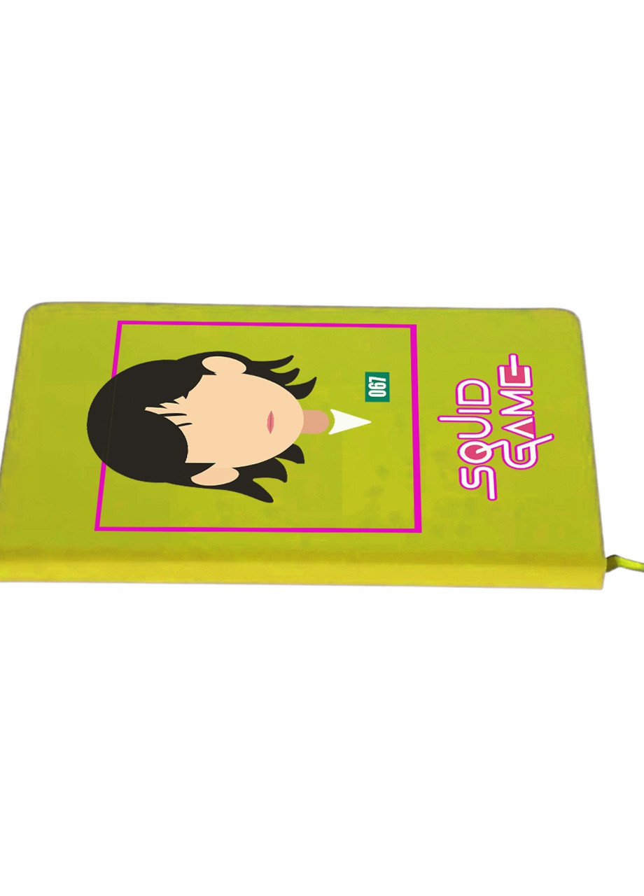 Блокнот А5 Чонхойон–Кан Сае-беок Игра в кальмара (Squid Game) Салатовый (92228-3355-LM) MobiPrint (257327173)