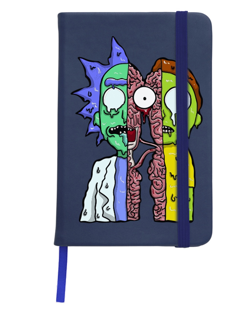 Блокнот А5 Рік Санчез Рік та Морті (Rick Sanchez Rick and Morty) Темно-синій (92228-2940-NB) MobiPrint (257325268)