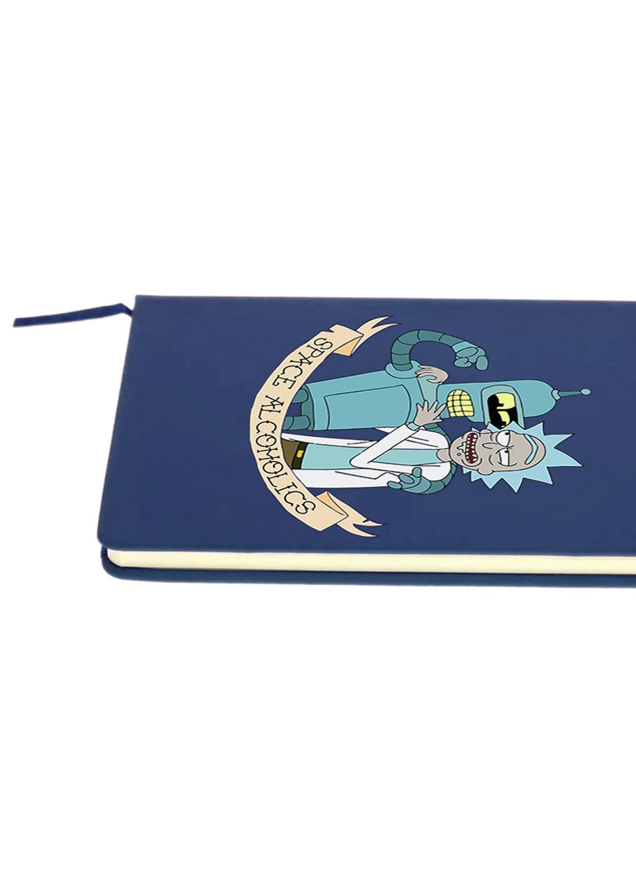 Блокнот А5 Рик Санчез Рик и Морти (Rick Sanchez Rick and Morty) Темно-синий (92228-2943-NB) MobiPrint (257325458)