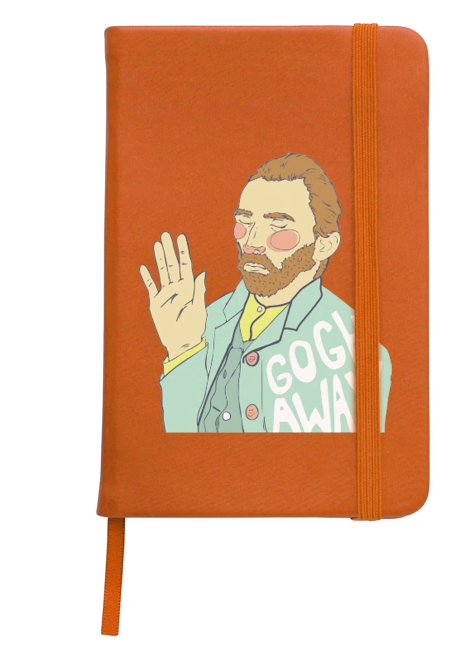 Блокнот А5 Винсент Ван Гог (Vincent van Gogh) Оранжевый (92228-2949-OG) MobiPrint (257327579)
