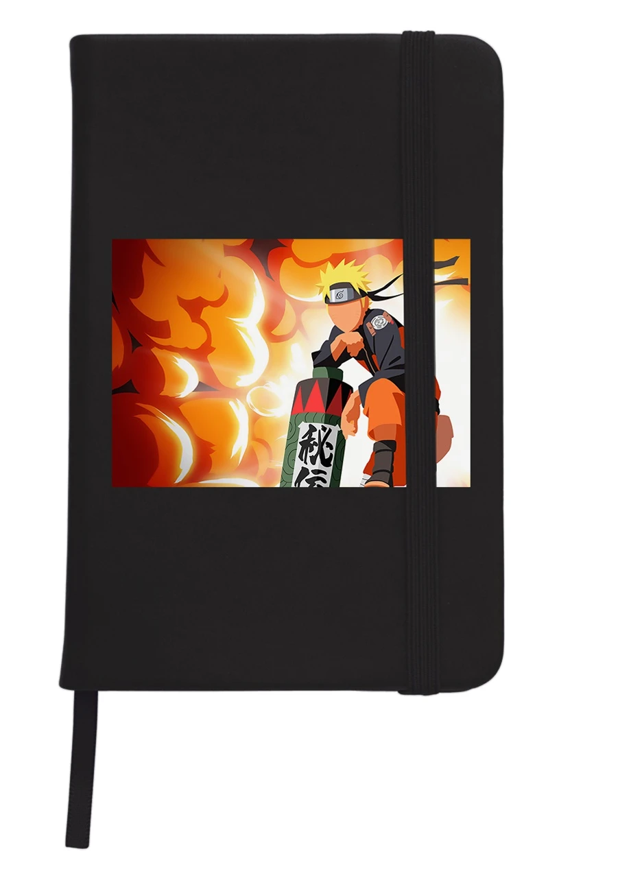 Блокнот А5 Наруто Узумакі (Naruto Uzumaki) Чорний (92228-3112-BK) MobiPrint (257326248)