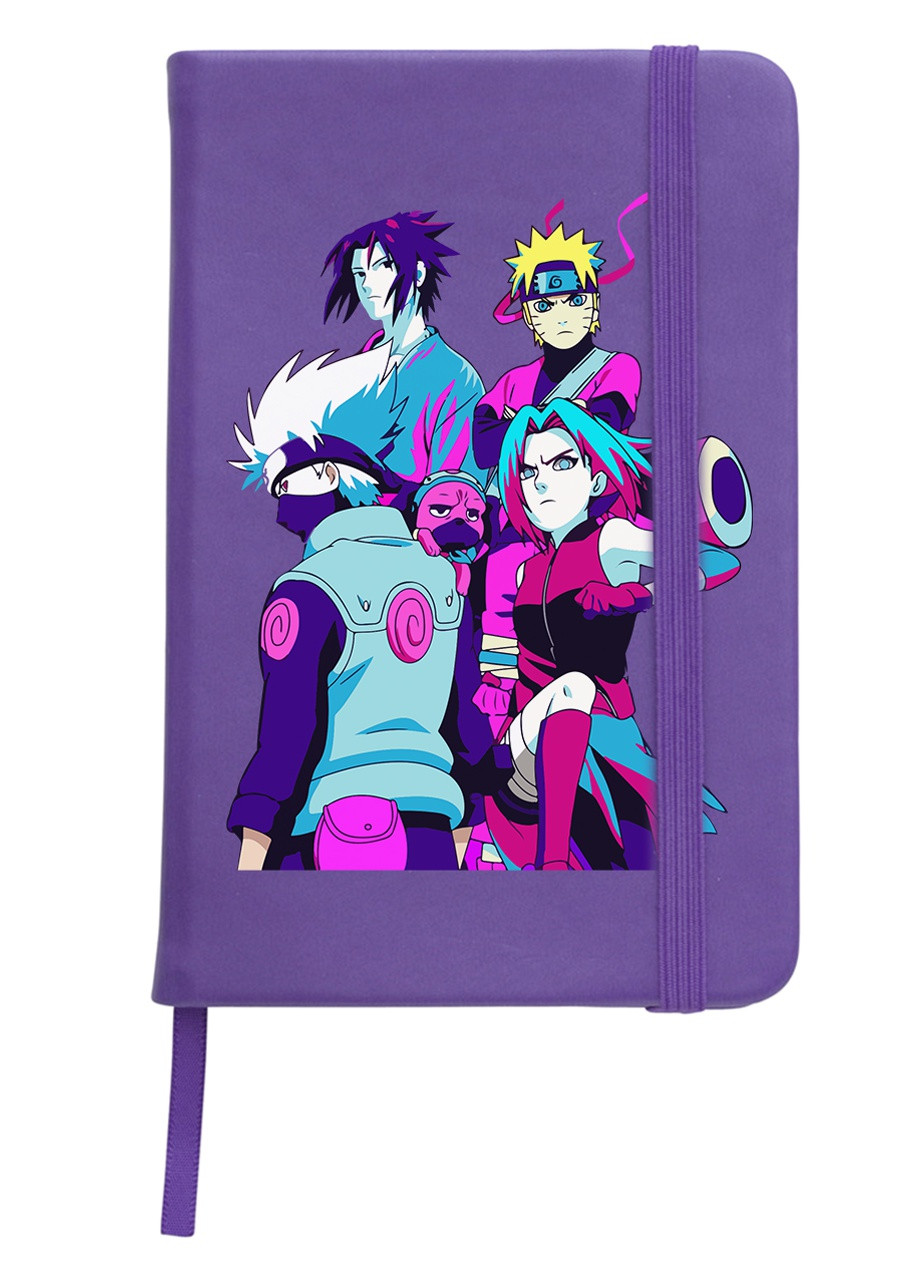 Блокнот А5 Наруто (Naruto) Фіолетовий (92228-3335-PU) MobiPrint (257328701)
