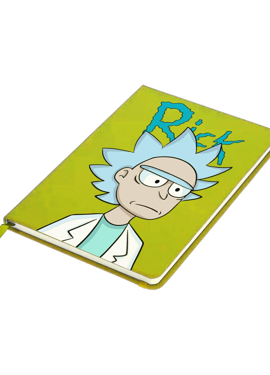 Блокнот А5 Рік Санчез Рік та Морті (Rick Sanchez Rick and Morty) Салатовий (92228-2929-LM) MobiPrint (257325252)