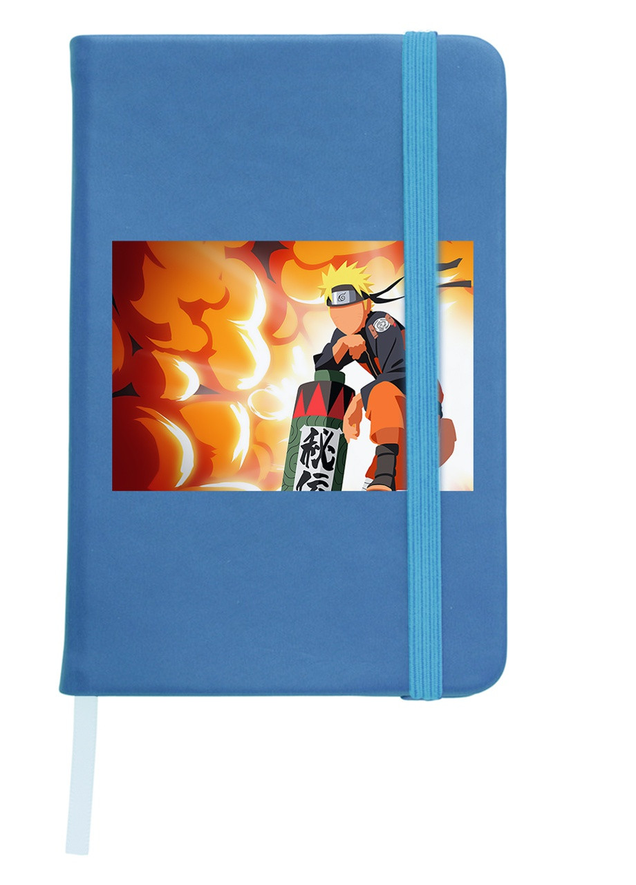 Блокнот А5 Наруто Узумакі (Naruto Uzumaki) Світло-блакитний (92228-3112-SK) MobiPrint (257324646)