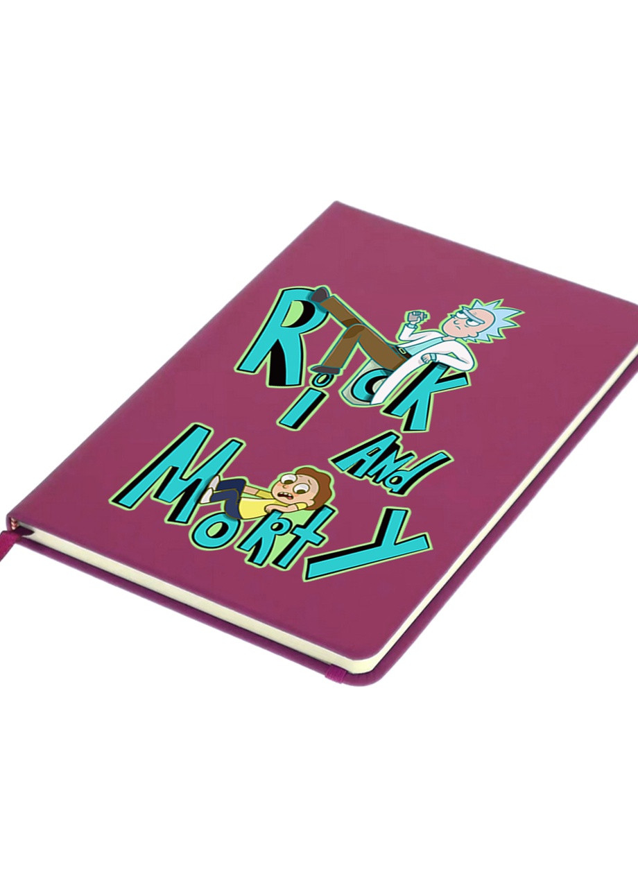 Блокнот А5 Рік Санчез та Морті Сміт Рік та Морті (Rick and Morty) Малиновий (92228-2939-FU) MobiPrint (257324856)