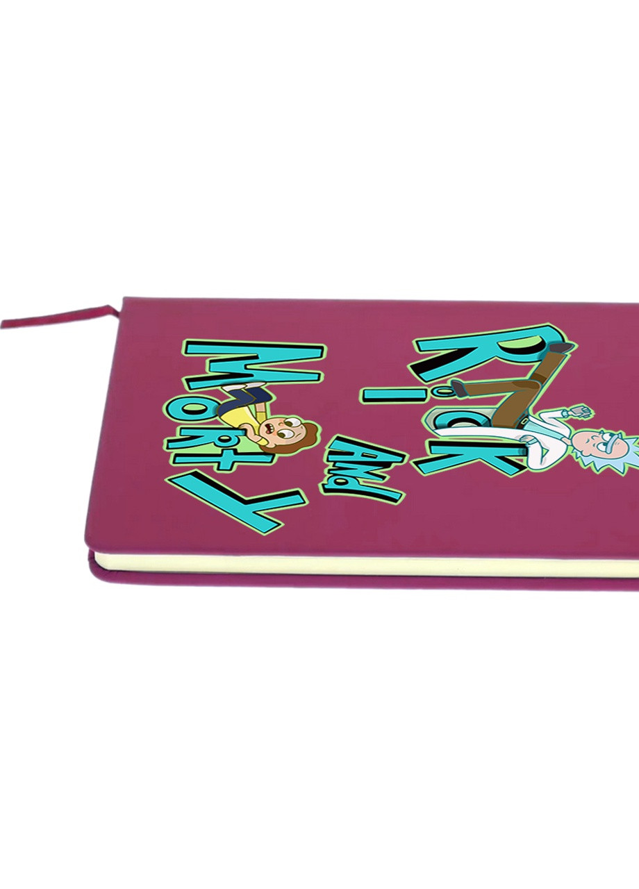 Блокнот А5 Рік Санчез та Морті Сміт Рік та Морті (Rick and Morty) Малиновий (92228-2939-FU) MobiPrint (257324856)