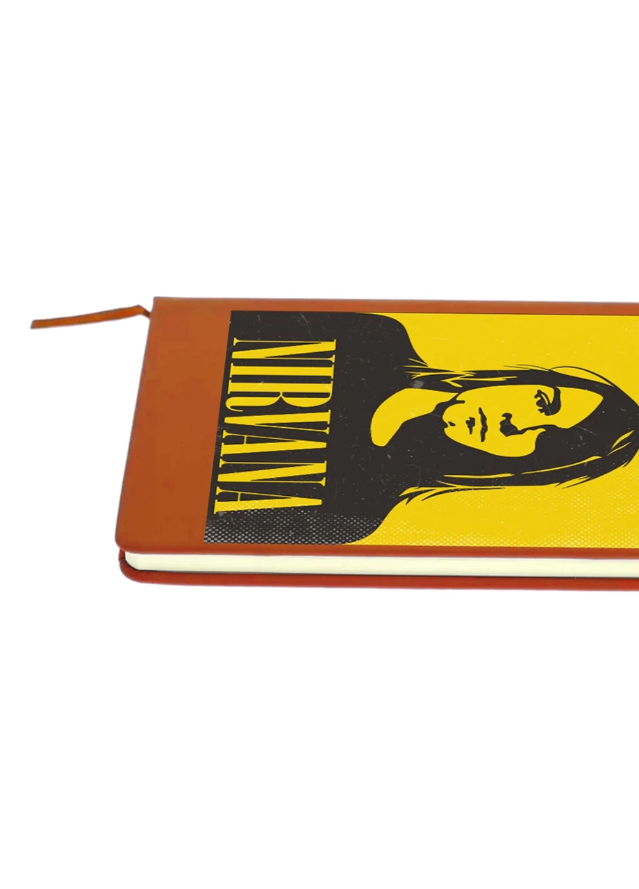 Блокнот А5 Курт Кобейн Нирвана (Kurt Cobain Nirvana) Оранжевый (92228-2970-OG) MobiPrint (257322450)