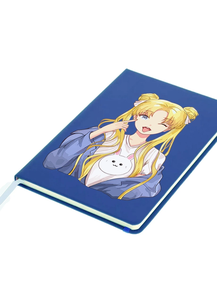 Блокнот А5 Сейлор Мун (Sailor Moon) Светло-голубой (92228-2925-SK) MobiPrint (257324357)