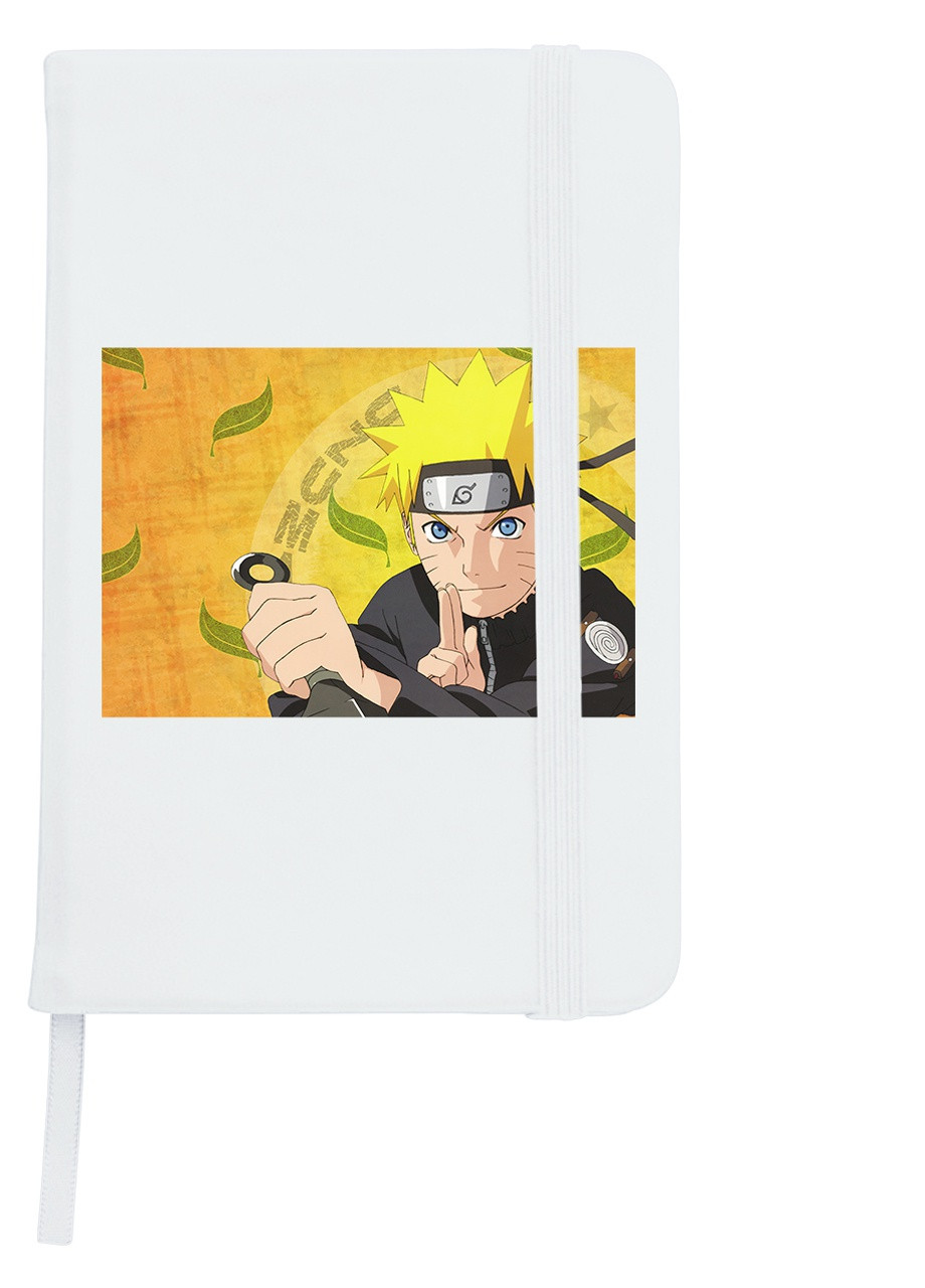 Блокнот А5 Наруто Узумакі (Naruto Uzumaki) Білий (92228-3092-WT) MobiPrint (257325817)