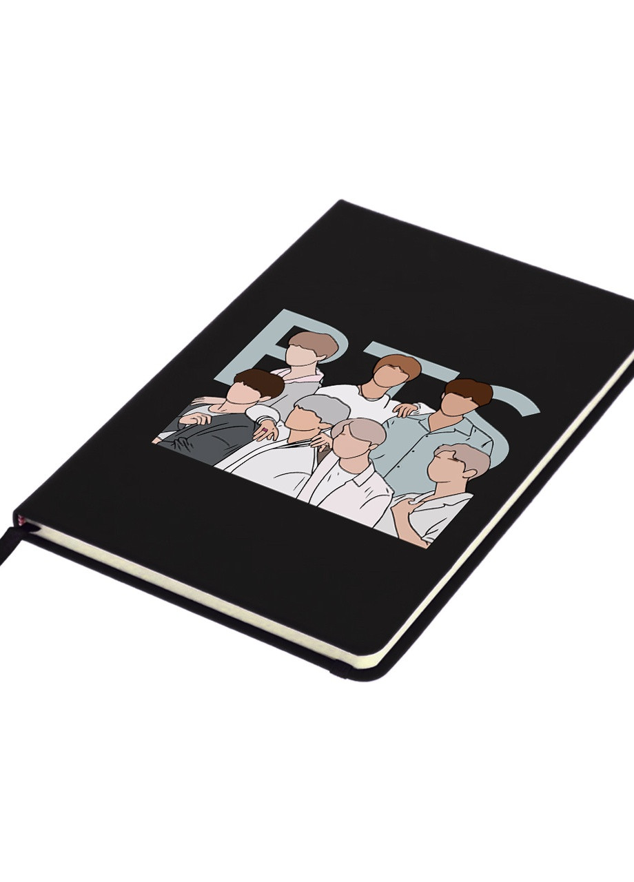 Блокнот А5 БТС (BTS) Черный (92228-3272-BK) MobiPrint (257322070)