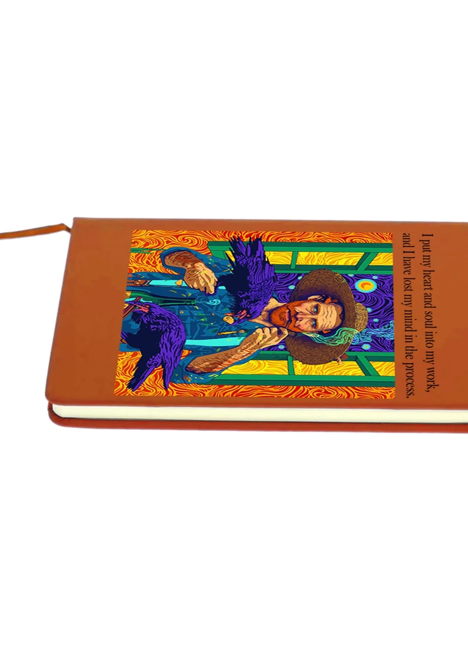Блокнот А5 Вінсент Ван Гог Ворон (Vincent van Gogh) Помаранчевий (92228-2961-OG) MobiPrint (257327137)