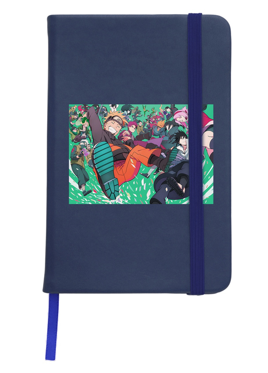 Блокнот А5 Наруто (Naruto) Темно-синий (92228-3091-NB) MobiPrint (257328440)
