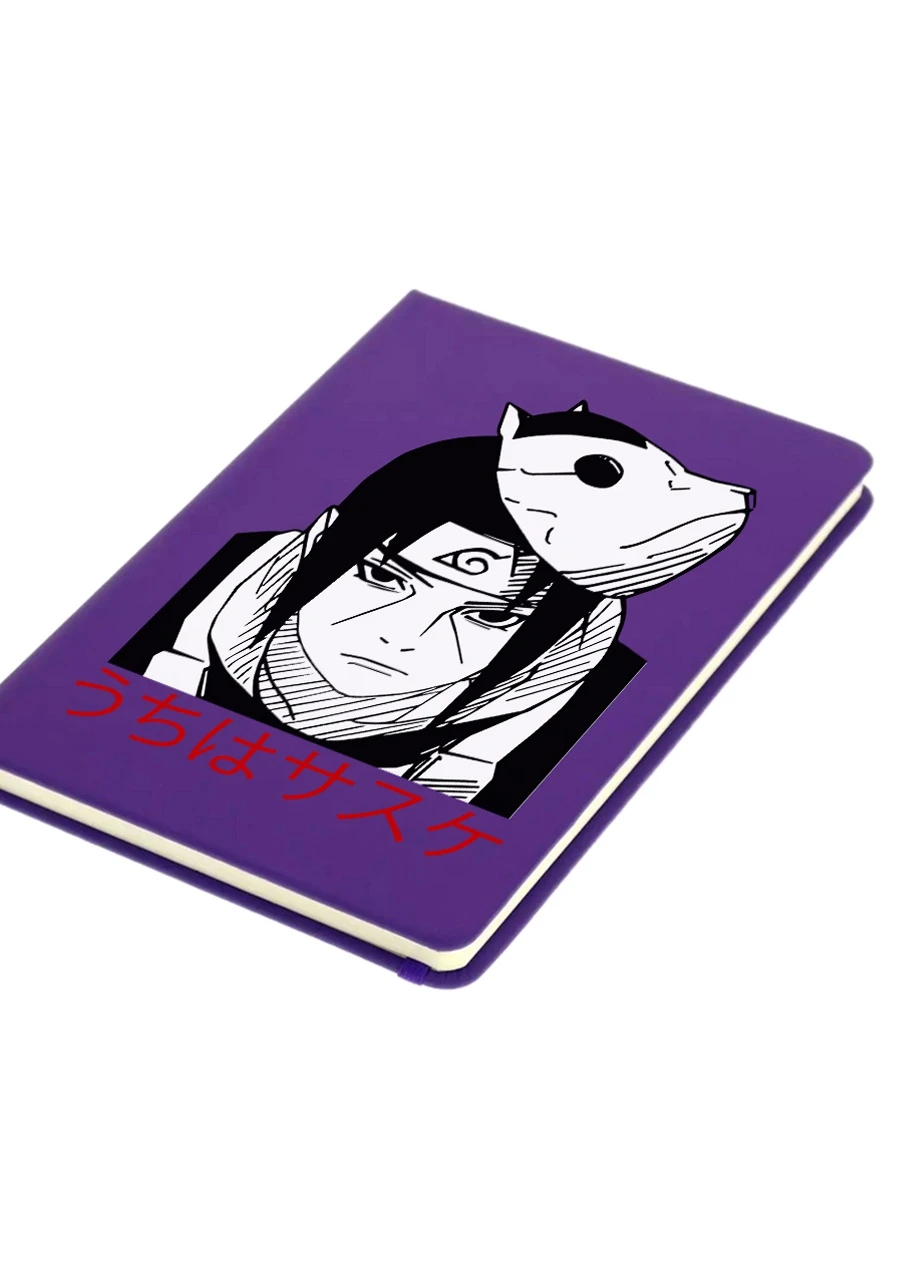 Блокнот А5 Саске Учиха Наруто (Uchiha Sasuke, Naruto) Фиолетовый (92228-3344-PU) MobiPrint (257326619)