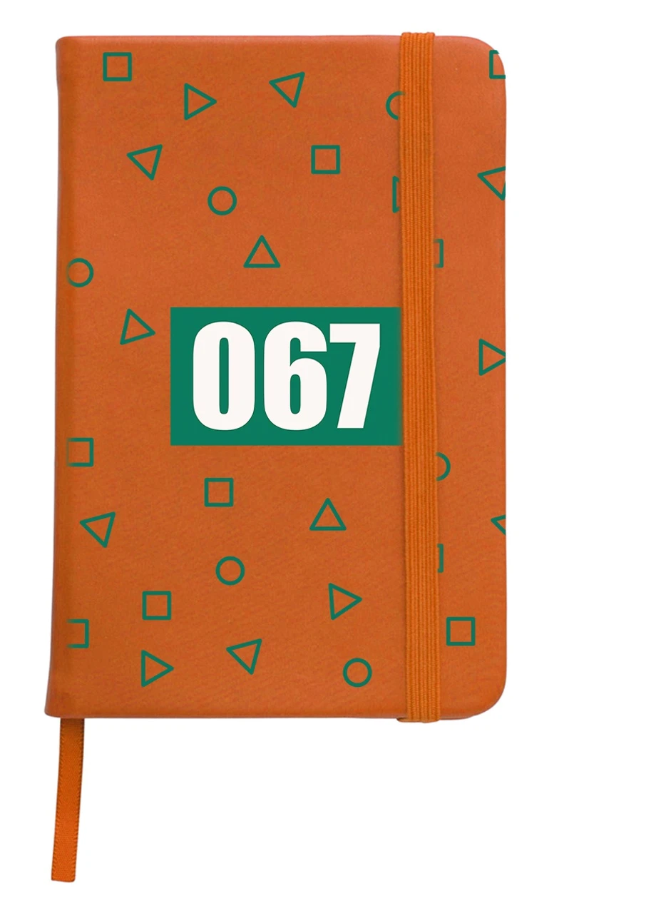Блокнот А5 Номер 067 Чонхойон Игра в кальмара (Squid Game) Оранжевый (92228-3361-OG) MobiPrint (257322792)