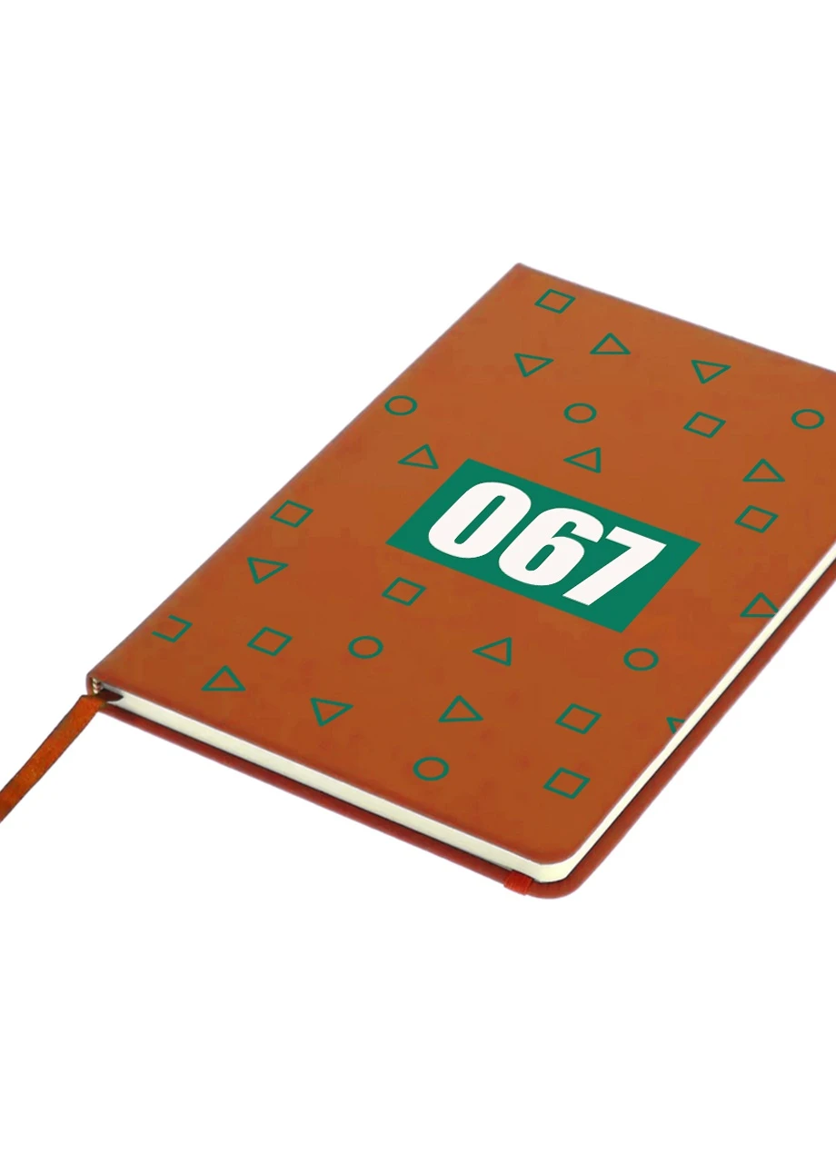 Блокнот А5 Номер 067 Чонхойон Игра в кальмара (Squid Game) Оранжевый (92228-3361-OG) MobiPrint (257322792)