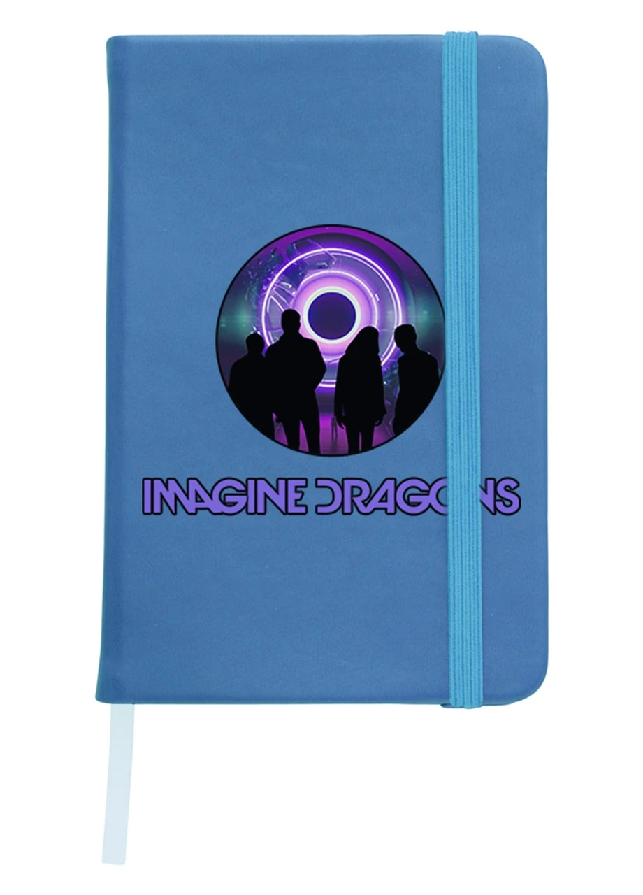 Блокнот А5 Имеджин Драгонс (Imagine Dragons) Светло-голубой (92228-2979-SK) MobiPrint (257327957)