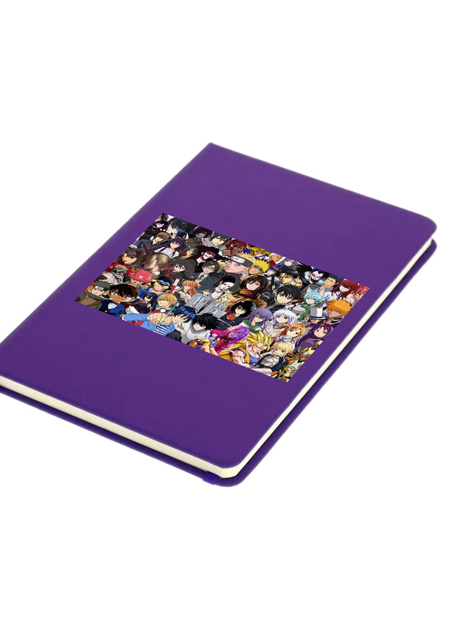 Блокнот А5 Аниме (Anime) Фиолетовый (92228-3107-PU) MobiPrint (257327568)