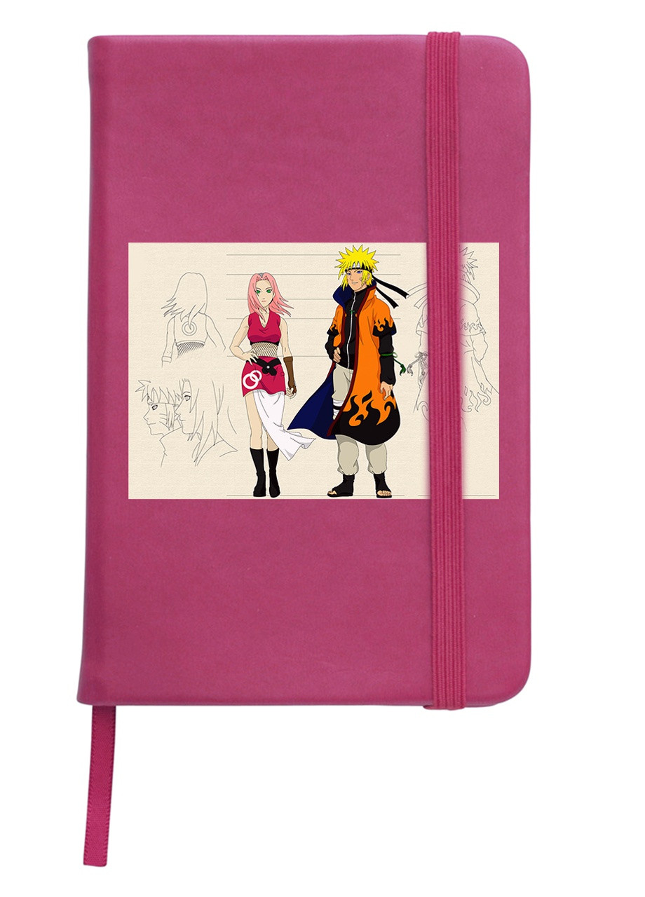 Блокнот А5 Наруто (Naruto) Малиновий (92228-3082-FU) MobiPrint (257321511)