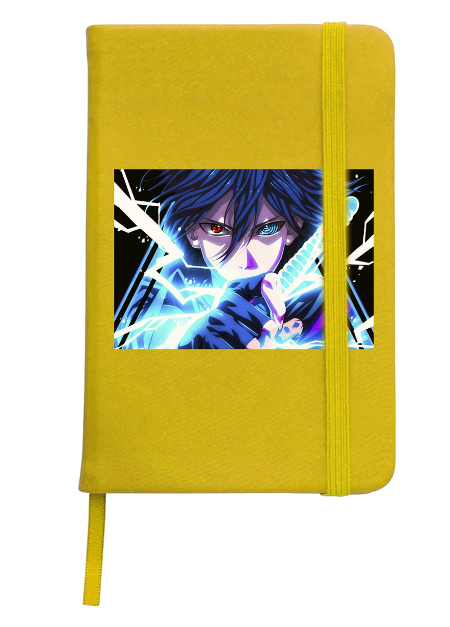 Блокнот А5 Саске Наруто (Uchiha Sasuke, Naruto) Жовтий (92228-3084-SY) MobiPrint (257325638)