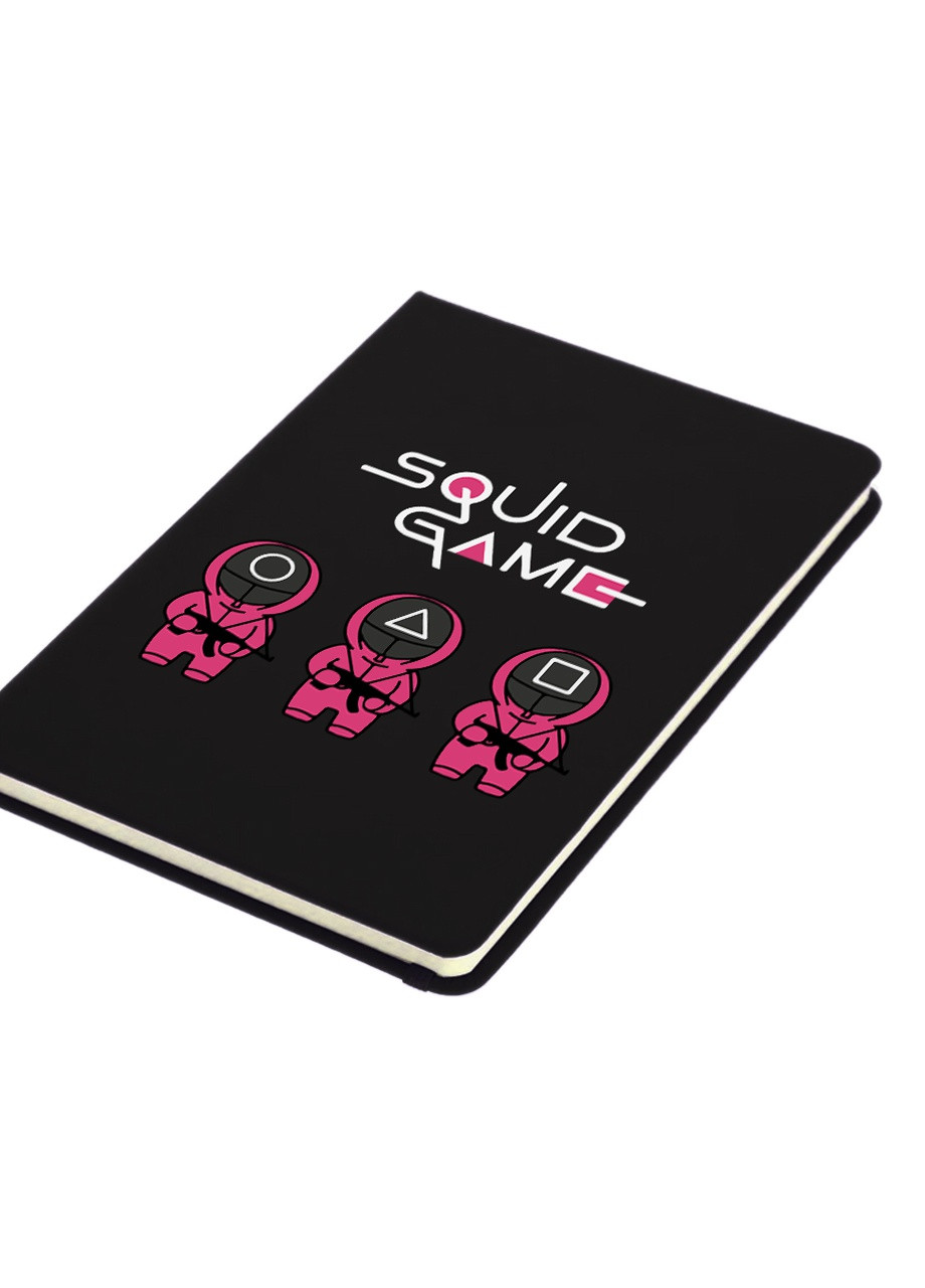 Блокнот А5 Гра в кальмара (Squid Game) Чорний (92228-3376-BK) MobiPrint (257322816)