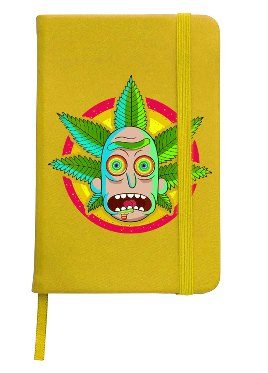 Блокнот А5 Рік Санчез Рік та Морті (Rick Sanchez Rick and Morty) Жовтий (92228-2933-SY) MobiPrint (257321552)