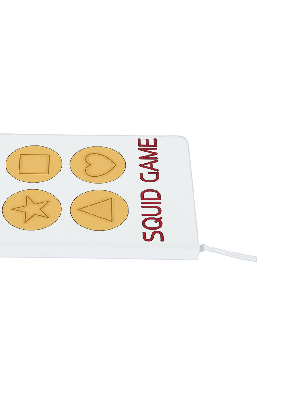 Блокнот А5 Печенье Игра в кальмара (Squid Game) Белый (92228-3372-WT) MobiPrint (257328655)