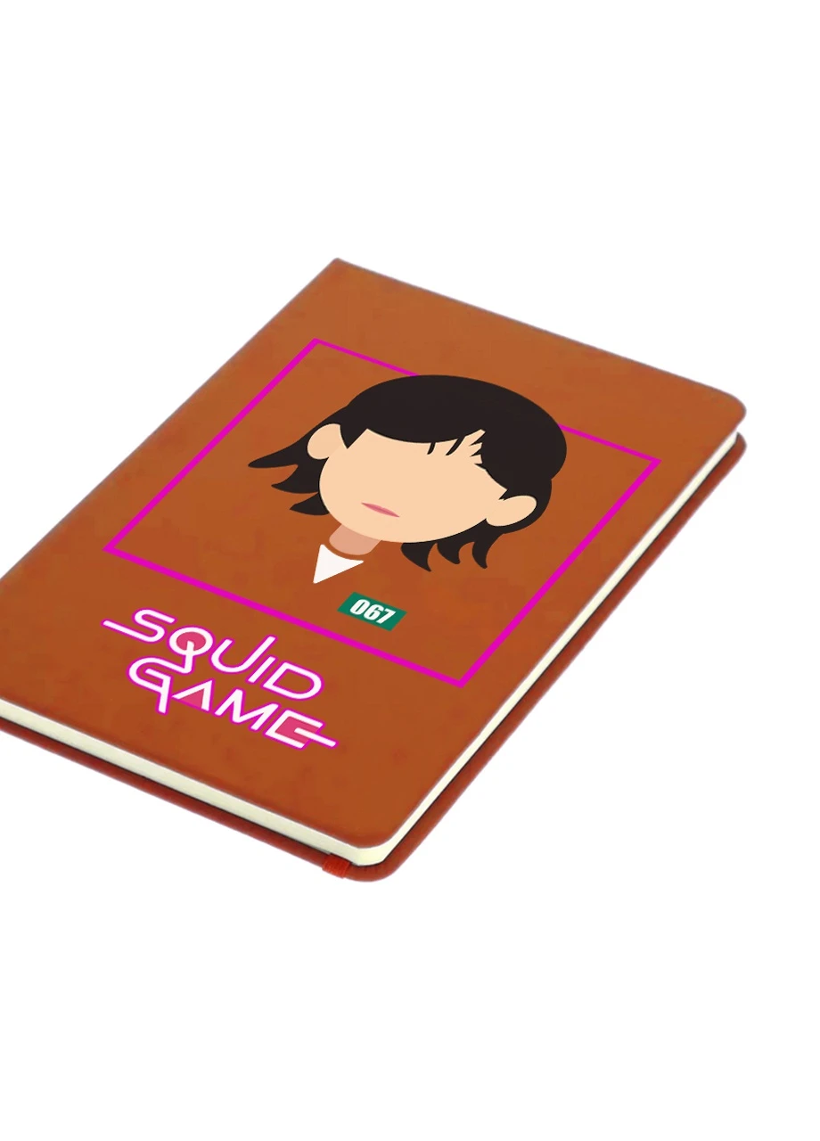 Блокнот А5 Чонхойон–Кан Сае-беок Игра в кальмара (Squid Game) Оранжевый (92228-3355-OG) MobiPrint (257327076)