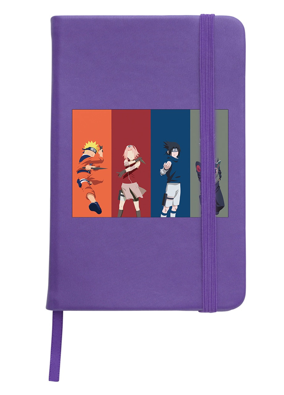 Блокнот А5 Наруто (Naruto) Фиолетовый (92228-3078-PU) MobiPrint (257328498)