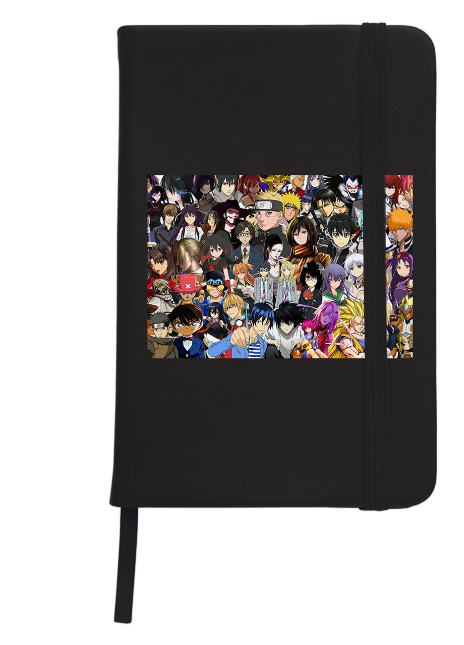 Блокнот А5 Аніме (Anime) Чорний (92228-3107-BK) MobiPrint (257325891)