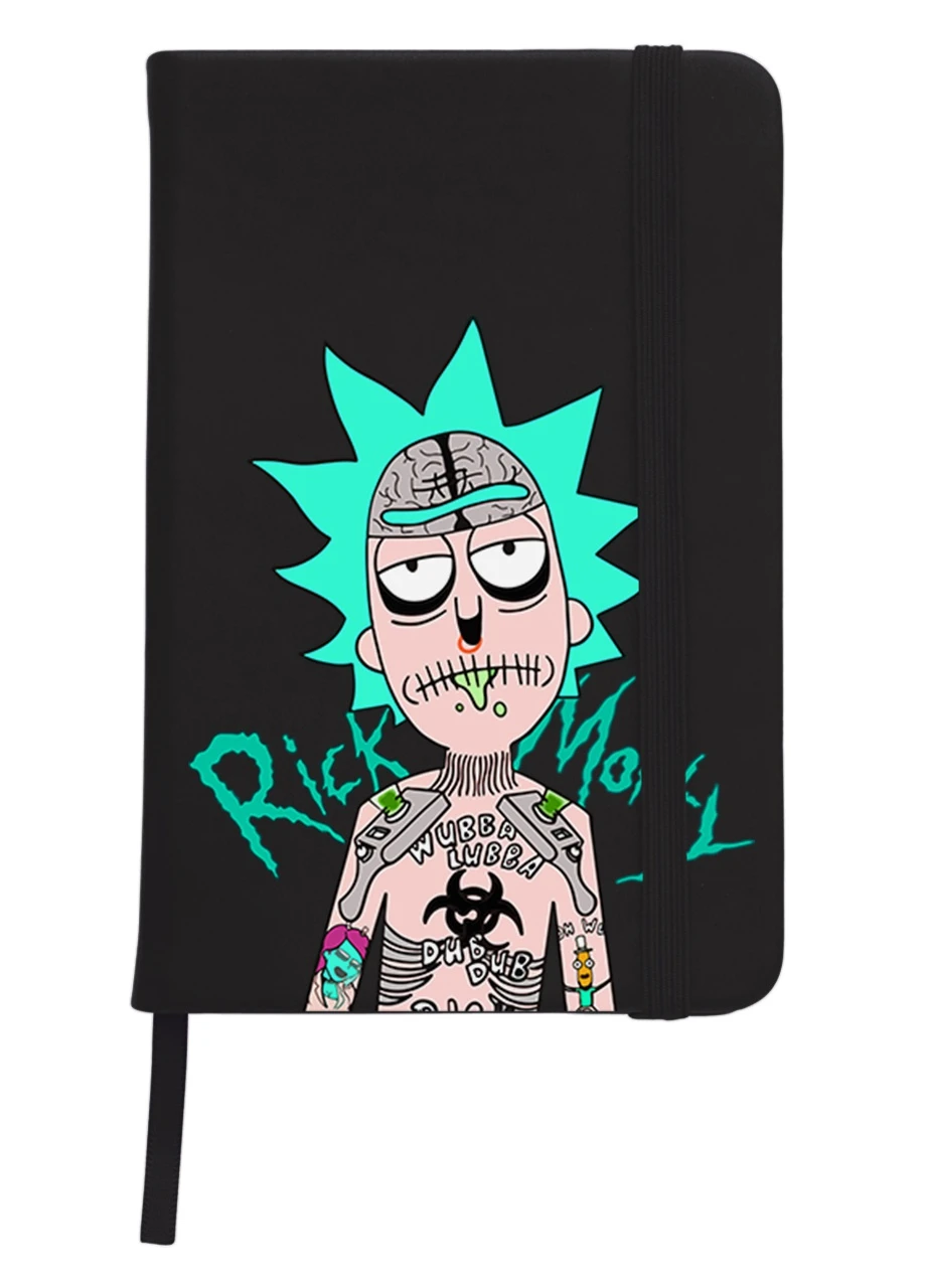 Блокнот А5 Морти Смит Рик и Морти (Morty Smith Rick and Morty) Черный (92228-2930-BK) MobiPrint (257326381)