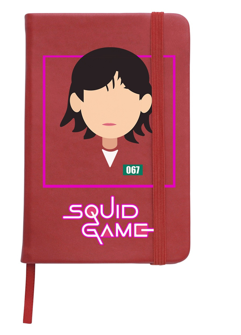 Блокнот А5 Чонхойон–Кан Сае-беок Игра в кальмара (Squid Game) Красный (92228-3355-RD) MobiPrint (257322512)