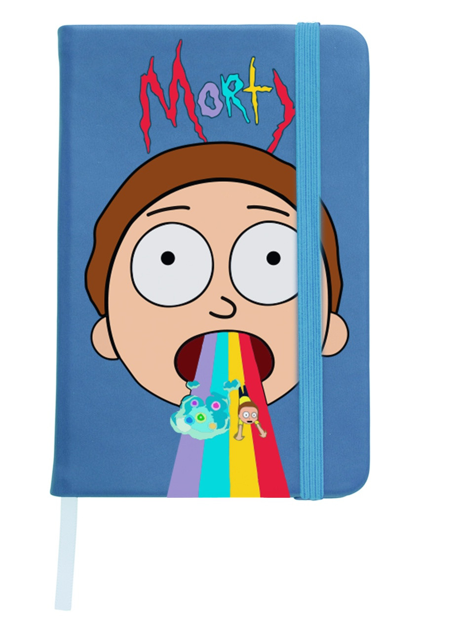 Блокнот А5 Рік Санчез та Морті Сміт Рік та Морті (Rick and Morty) Світло-блакитний (92228-2946-SK) MobiPrint (257328339)