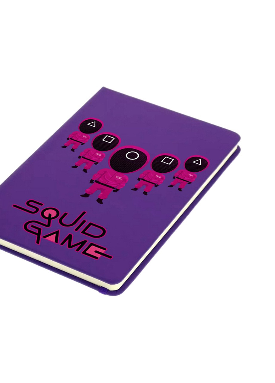 Блокнот А5 Солдаты Игра в кальмара (Squid Game) Фиолетовый (92228-3357-PU) MobiPrint (257328685)